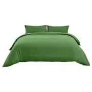Cotton Waffle Duvet Doona Quilt Cover Set Double Queen Super King Forest