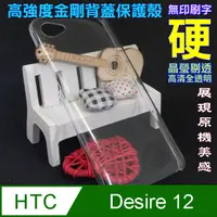 在飛比找PChome24h購物優惠-hTC Desire 12 高強度金剛背蓋保護殼-高透明