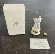 Lenox Treasures "Trunk Full Of Wishes” Elephant Trinket Box & Mini Charm