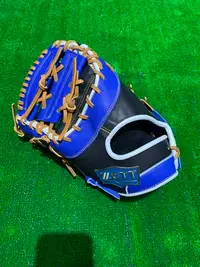 在飛比找Yahoo!奇摩拍賣優惠-棒球世界全新ZETTA級硬式牛皮棒球一壘手手套藍黑配色特價一