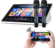 Blume 18.5” 4 in 1 Chinese Karaoke Machine, 2TB Drive 4K LED Touch Screen, Bluetooth & App Control Karaoke Singing Player with Reverb 2 Wireless Mic, YouTube Movie Online Update (2TB)