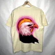 Travis Scott Cactus Jack Birds in the Trap Rodeo Utopia Tour Merch Tee in Tan M