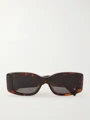 [CELINE Eyewear] CELINE Eyewear - Triomphe Oversized Square-frame Acetate Sunglasses - Tortoiseshell - One size One size Tortoiseshell