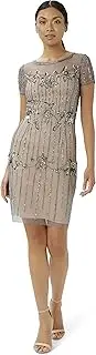 [Adrianna Papell] Women's Beaded Short Dress