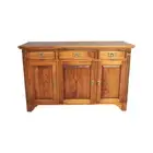 Solid Mahogany Wood 3 Door Buffet
