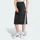 ADIDAS 3S MIDI SKIRT 三葉草 女長裙-黑-IR6101