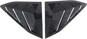Compatible with Chevrolet Corvette C8 2020 2021 2022 2023 Car Rear Louver Window Side Shutter Cover Trim Sticker Vent Scoop ABS Carbon Fiber(Carbon Fiber Look)