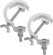 GOOHOCHY 2pcs Heavy Duty Truss Clamp Light Hooks Light Clips for Stage Lighting Fixtures Secure and Stable Support for Moving Head Beams and LED Effects