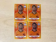 Panini Qatar 2022 Orange Version Cody Gakpo #NED18 Rookie Sticker MINT Lot x4