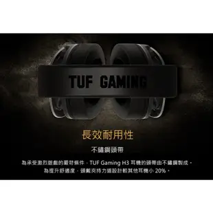 華碩 ASUS TUF Gaming H3 Gun Metal 電競耳機
