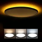 15.4in LED Flush Mount Ceiling Light Fixture with Night Light, 36W 3600LM 300...