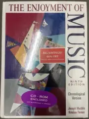 The Enjoyment of Music, Chronological Version 9th Edition, Brand New Sealed