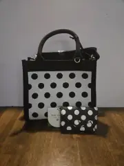 Polka Dot Knit Crossbody Bag - White/Black Kate Spade New York x Target w/ Card