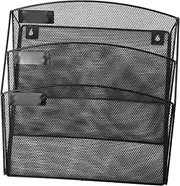 CANIGHT Multi-Tier Wall File Rack Iron Hanging Storage Organizer Wall Magazine Holder Office Organisation