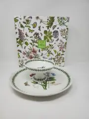 Portmeirion Botanic Garden Chip and Dip, 11" Porcelain Platter New In Box