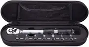BBB Cycling, TorqueSet, Torque Wrench Spanner and Hex Key Set for Road and Mountain Bikes, Repair Kit, Hand Tool, T25 T30 Torx, 2-14 Nm, BTL-73, Black/Silver