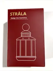 IKEA STRALA LED Lantern Battery Operated White 5 1/8" NEW
