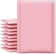 YGM Bubble mailer padded envelopes bubble wrap envelopes for shipping envelopes bubble mailer Waterproof Poly bubble mailers envelope Bulk packaging poly bag (Pink, 4 x 8 (10 Pcs))