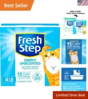 Simply Unscented Clumping Cat Litter 14 lb with Activated Charcoal Technology