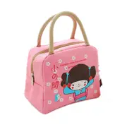 Portable Insulated bag cartoon Children lunch Bag Thermal Food Picnic Bag for Women kids Lunch Box Tote(Pink)