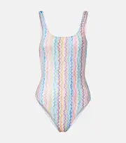 [Missoni] Missoni Zigzag swimsuit UK 12 multicoloured