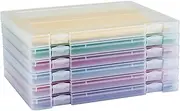 6 Pack A4 File Portable Project Case