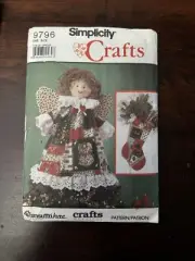 Simplicity Christmas Crafts Pattern 9796