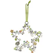 LVD Beaded Star Tranquil Decorative Hanging Sculpture Ornament Home Decor