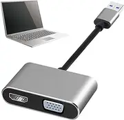 USB to VGA Converter,HD USB to VGA Adapter for Computer - Display Video Cord for Working and Entertainment for Mother, Boyfriend, Father