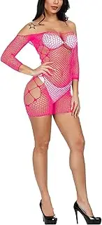 [Generic] Women's Fishing net Sexy net Dress net Skirt Women's Close Fitting Stockings Tight Dress