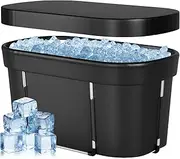 Ice Bath Tub,Upgrade XXL 129 Gal Large Cold Plunge Tub for Athletes,Multiple Layered Portable Outdoor Ice Plunge Tub with Cover,Suitable for Gym, Home Outdoor and Cold Water Therapy Training