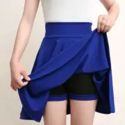 Lady Latin Dance Skirt Dancewear Ballroom Tango with Underpants Elastic Waist