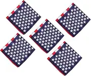 [FOYTOKI] Unisex American Flag Printed Headscarf Set 5pcs Diy Headband for Outdoor Activities