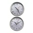 Easy to Read 80MM Quartz Clock Insert with White Dial and Black Numbers