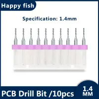 在飛比找蝦皮購物優惠-pcb鑽頭1.4mm/10支装高速鋼鑽頭 合金鎢鋼定炳微型定