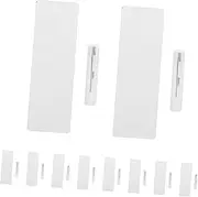 ERINGOGO 10pcs Blank Name Tags with Pins Reusable Identification Badges for DIY Crafting for Events Group Activities and Engraving Easy Attachment and Removal