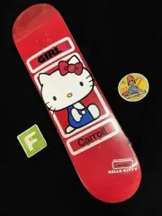 RARE Mike Carroll Red Hello Kitty Sanrio Girl Skateboard Deck In Shrink