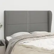 vidaXL Headboard with Ears Dark Grey 147 cm Fabric