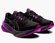 ASICS Womens Novablast 3 Lite-Show Running Shoes Black /Orchid Size 9.5 B