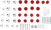 XTevu Body Cab Mount Bushing Kit, KF04060BK Frame Cushion Hardware Set, Compatible with 2WD 4WD Super Duty 2008-2016