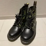 BAPE x Dr.Martens 60 YEARS 1460 BAPE ZIP BOOT CAMO Short Boots UK7 Japan New