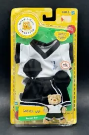 NEW Build a Bear White/Black Soccer Uniform Kit Set w/ Shin Guards Target Excl.