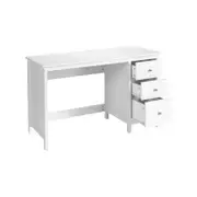 Costway Large Tabletop 3-Drawer Computer Desk White
