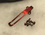 Red Titanium Deep Pocket Clip & Screw Set For Kershaw 1660 Leek Liner Lock Only