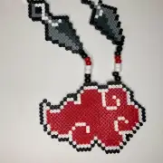 NEW Akatsuki Naruto Kandi Perler Necklace EDM EDC Fest Rave Dance