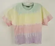 New 45$ Volcom Part of My Crew Women's Size M Tie Dye Terry Short Sleeve T-Shirt