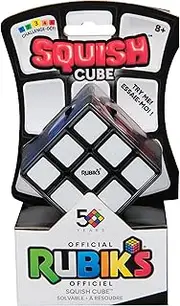 Rubik’s Cube, Squish Cube, Problem-Solving challenging Brain Teaser Fidget Toy, Soft Sensory Toy, Stress Relief for Adults & Kids Aged 8+