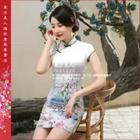 在飛比找樂天市場購物網優惠-東方美人旗袍唐裝專賣店 LGD110。仿絲軟緞時尚印花半月包