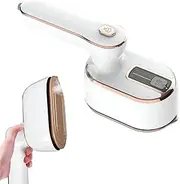 Garment Steamer lron, Upgrade Portable Mini Ironing Machine, 180°Rotatable Handheld Steam Iron, Foldable Travel Garment Steamer For Fabric Clothes,Good for Home and Travel (White)