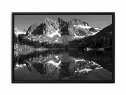 Mountian Peak Reflections Framed Print Fine Art Poster Print